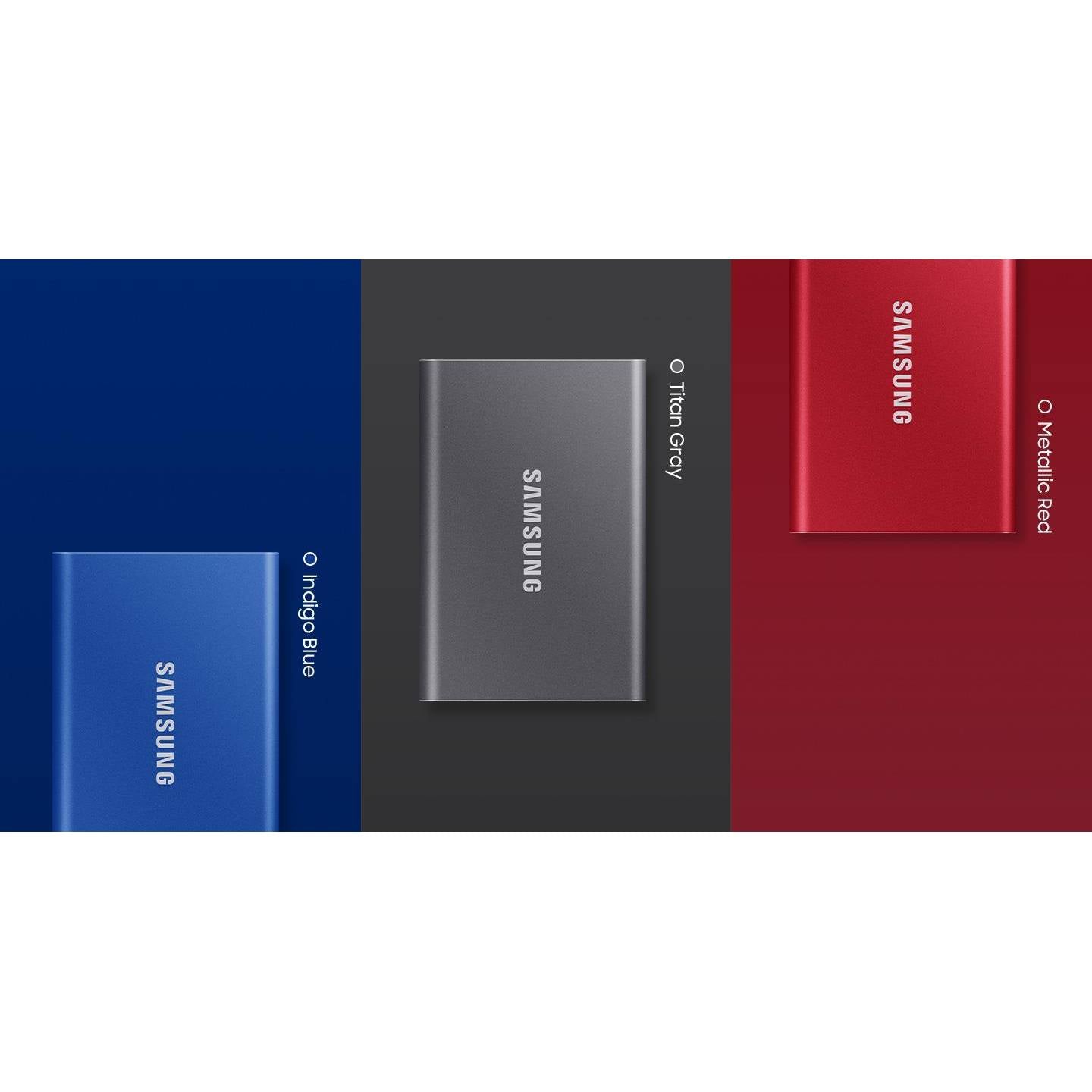 Samsung T7 2TB Portable External SSD (Indigo Blue)