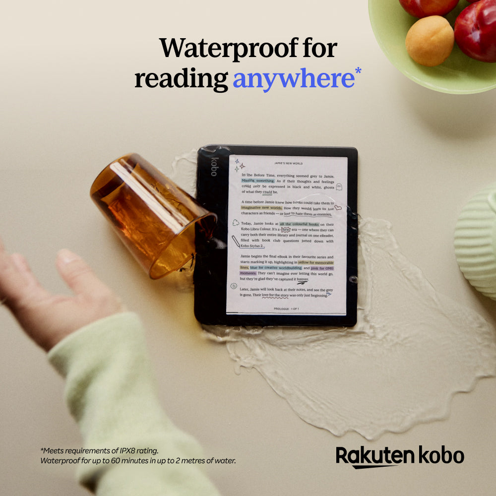 Kobo Libra Colour 7" eReader with E-Ink Colour Display (Black)
