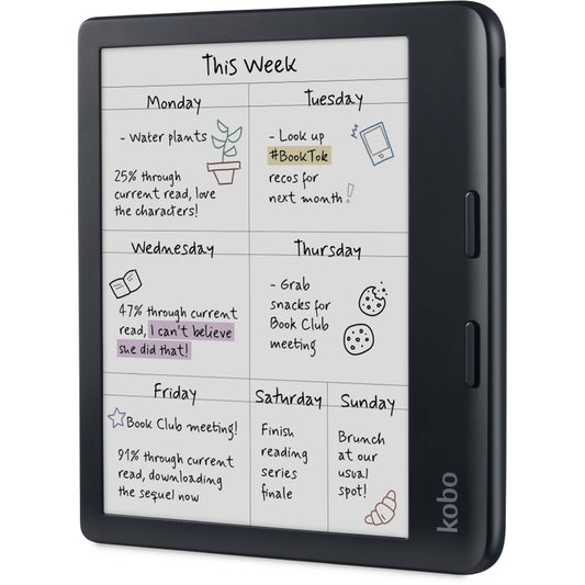 Kobo Libra Colour 7" eReader with E-Ink Colour Display (Black)