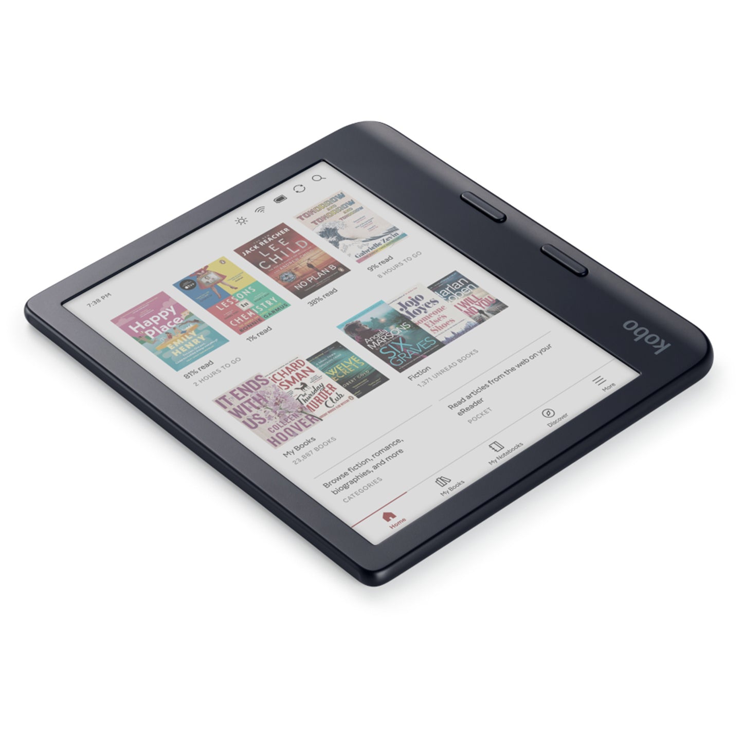 Kobo Libra Colour 7" eReader with E-Ink Colour Display (Black)