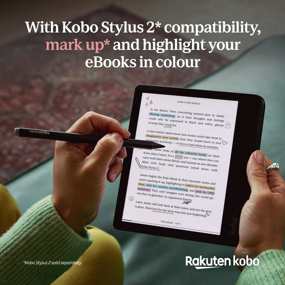 Kobo Libra Colour 7" eReader with E-Ink Colour Display (Black)