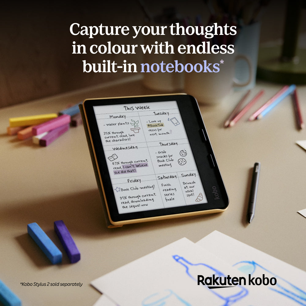 Kobo Libra Colour 7" eReader with E-Ink Colour Display (Black)