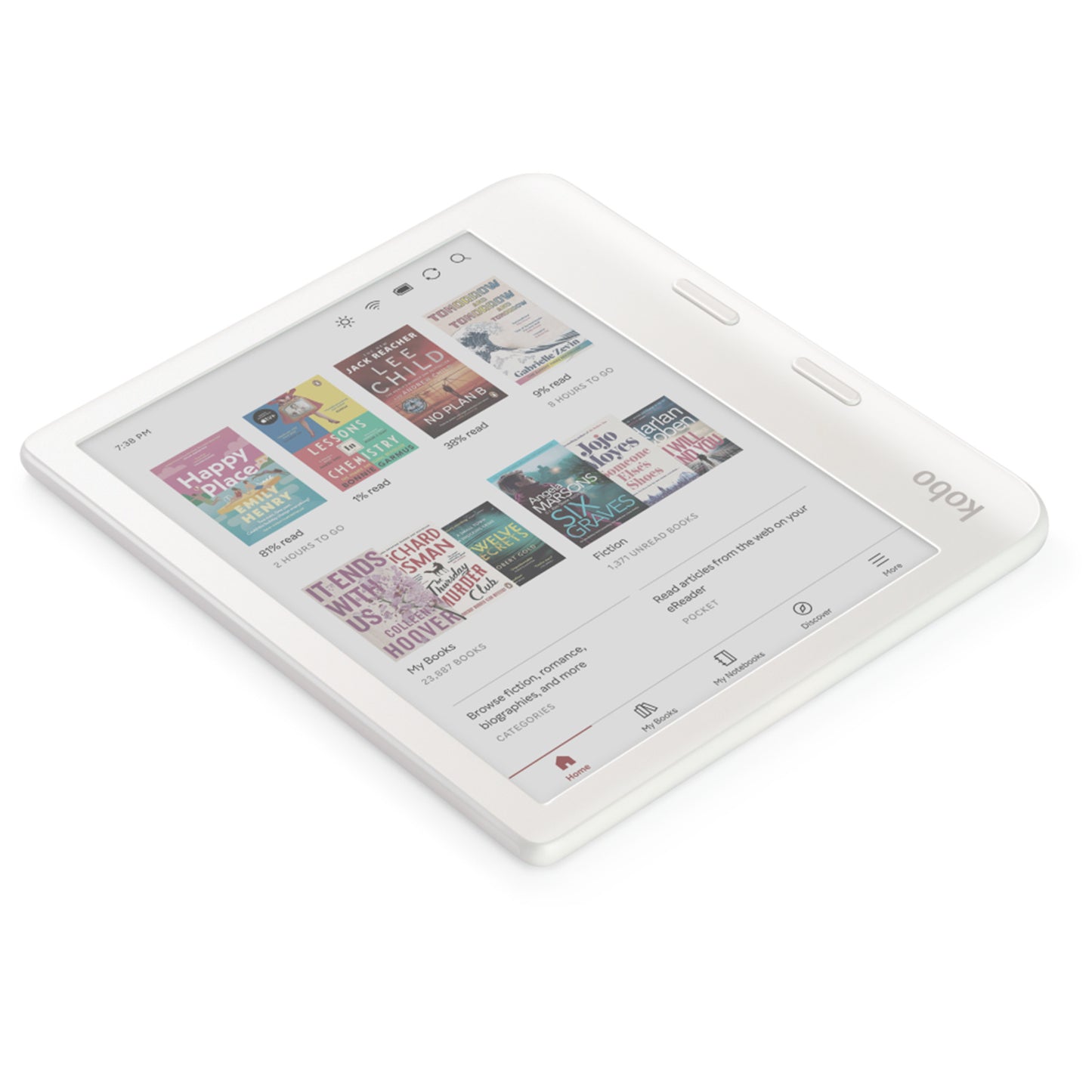 Kobo Libra Colour 7" eReader with E-Ink Colour Display (White)
