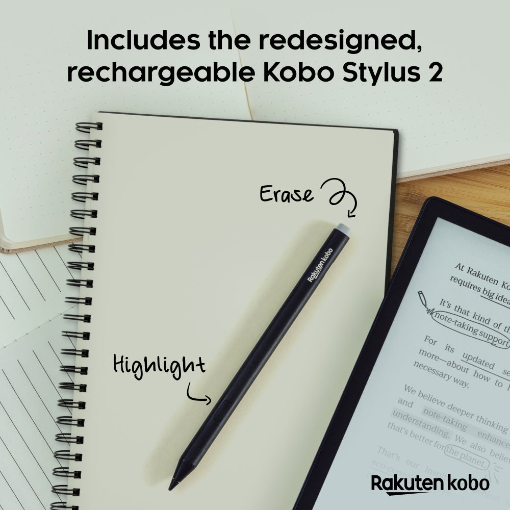 Kobo Elipsa 2E 10.3" eReader & Stylus Bundle (Black)