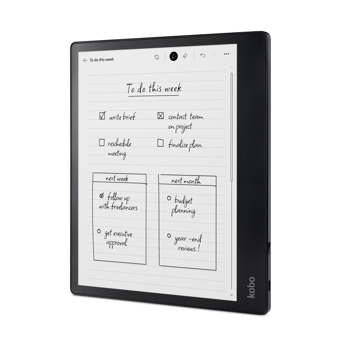 Kobo Elipsa 2E 10.3" eReader & Stylus Bundle (Black)