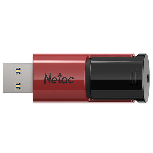Netac U182 USB 3.0 Flash Drive 128GB UFD Retractable Red/Black