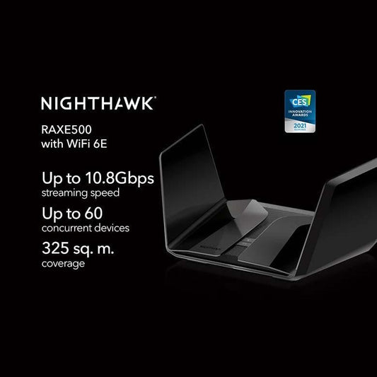 Netgear Nighthawk AXE11000 AX12 12-Stream Tri-Band WIFI 6E Router RAXE500