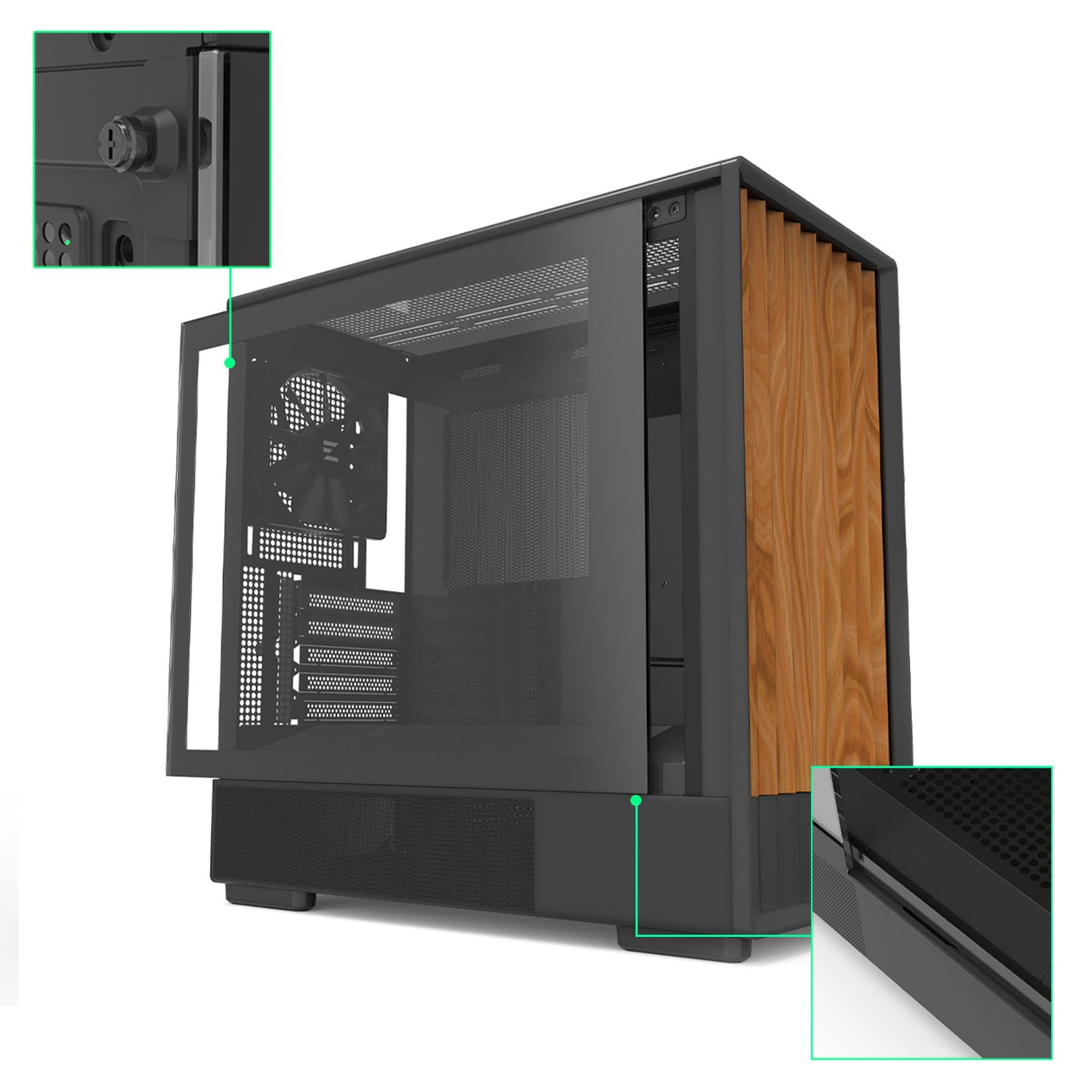 Zalman P10 Namu mATX Mini Tower Case (Black)