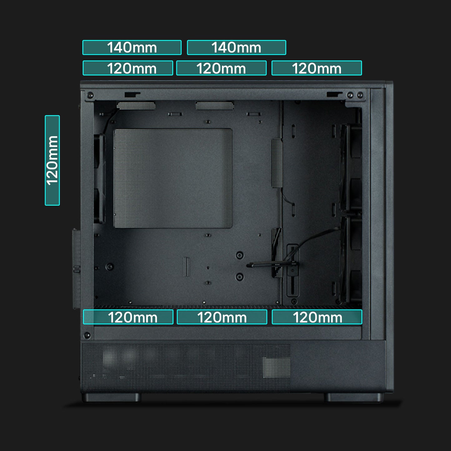Zalman P10 Namu mATX Mini Tower Case (Black)