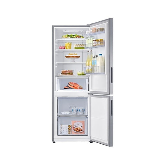 Samsung Refrigerator 310L RB4000N SRL335NLS BMF - Bottom Mount Fridge Freezer - Elegant Inox Silver