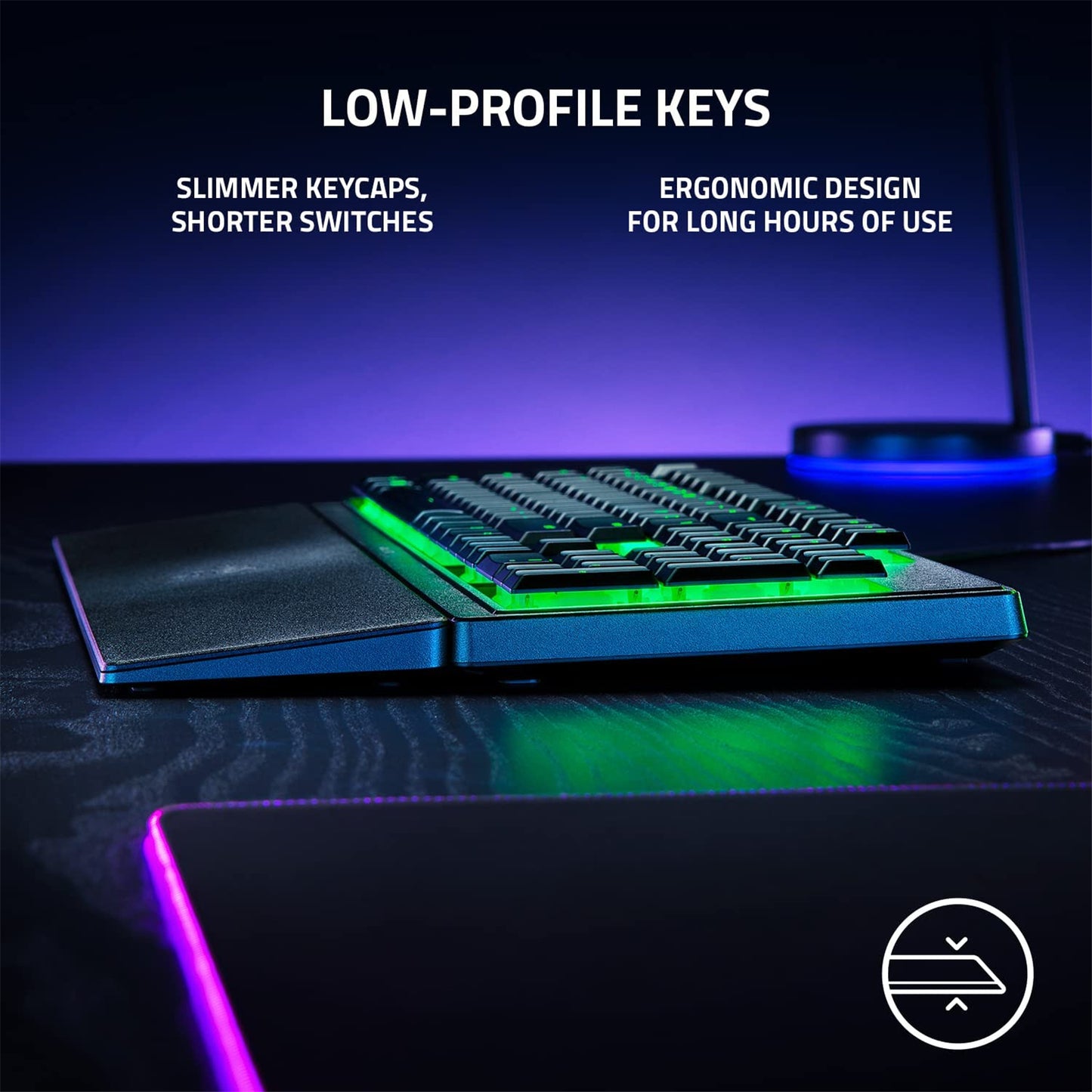 Razer Ornata V3 X - Low Profile Gaming Keyboard (US Layout)