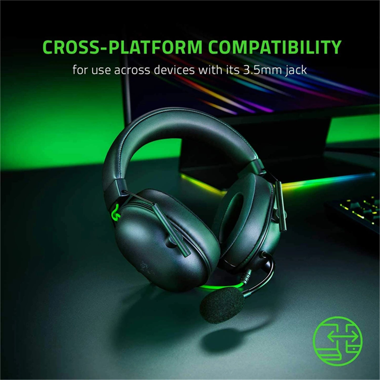 Razer Blackshark V2 X - Multi-Platform Wired Esports Gaming Headset