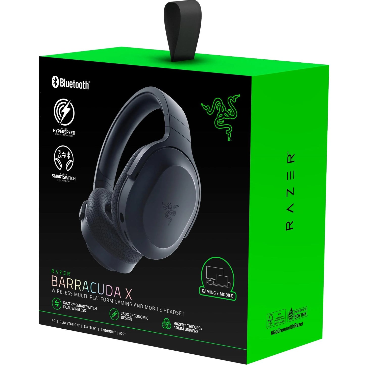 Razer Barracuda X - Wireless Multi-Platform Gaming and Mobile Headset (Black)