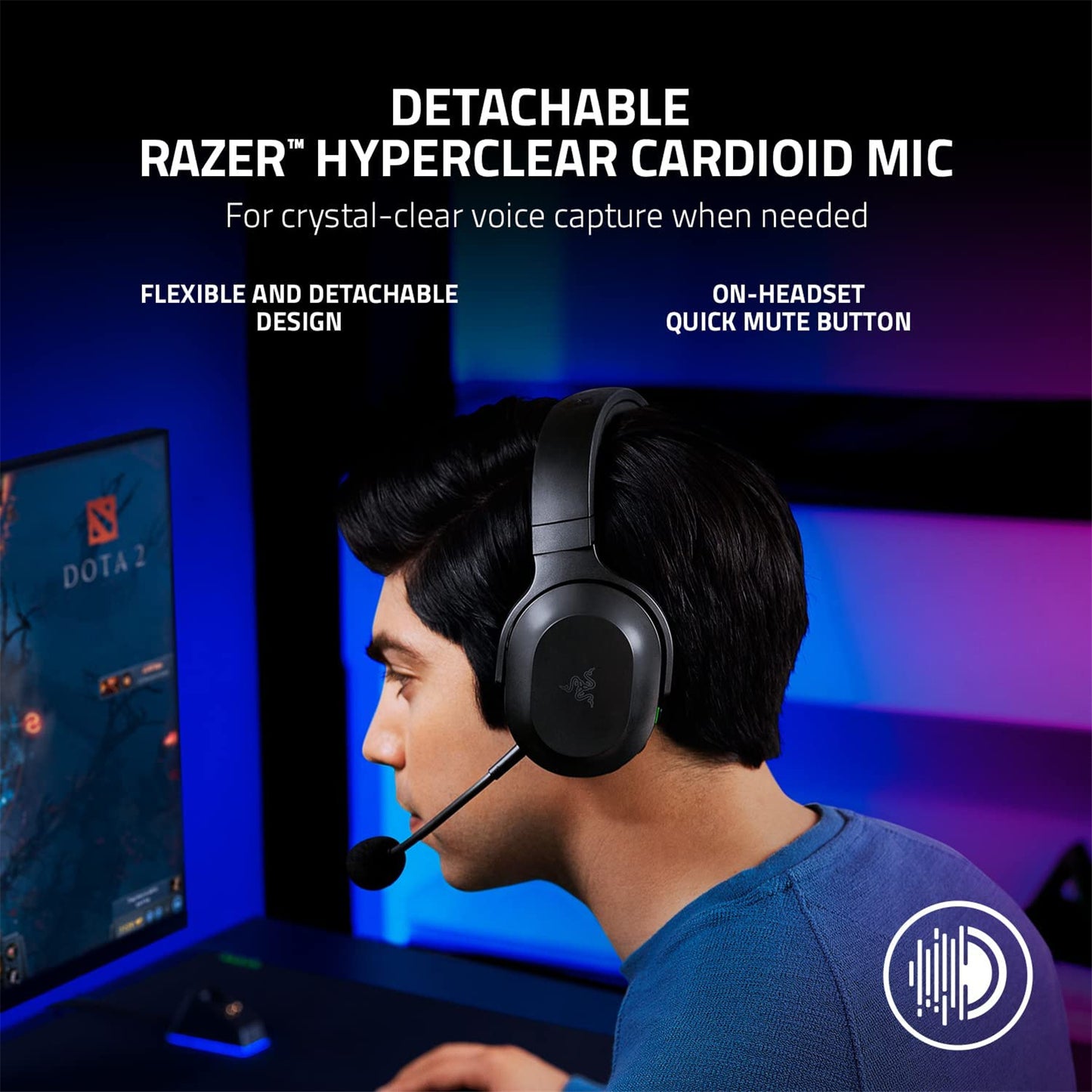 Razer Barracuda X - Wireless Multi-Platform Gaming & Mobile Headset (Black)