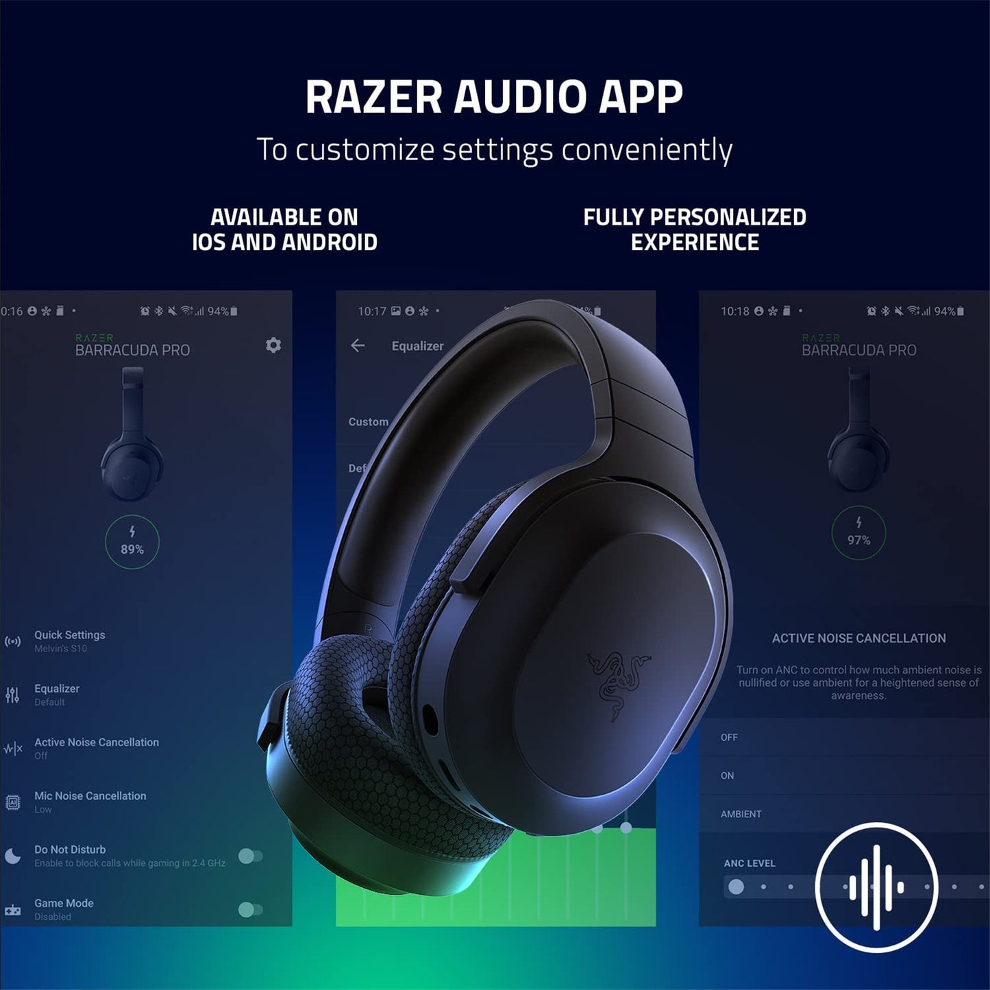 Razer Barracuda X - Wireless Multi-Platform Gaming & Mobile Headset (Black)