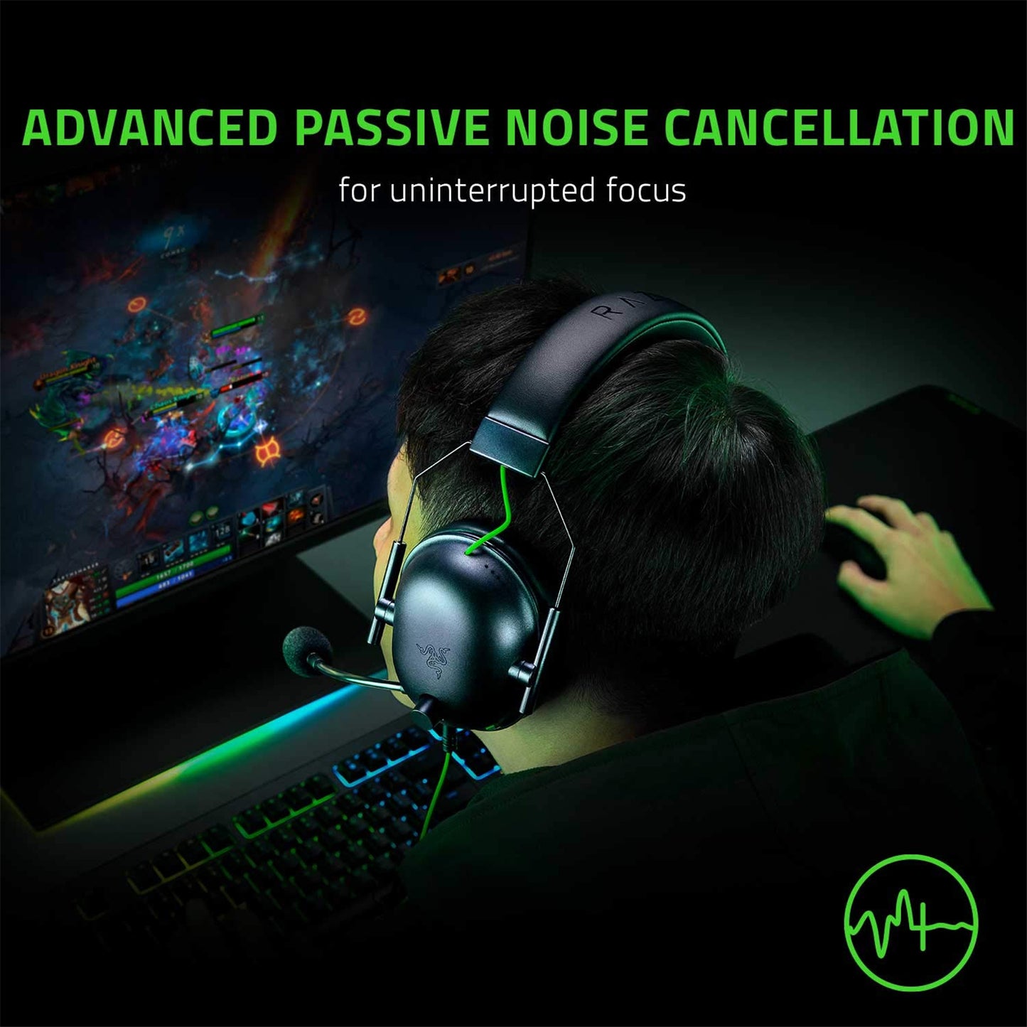 Razer Blackshark V2 X USB - Wired Gaming Headset