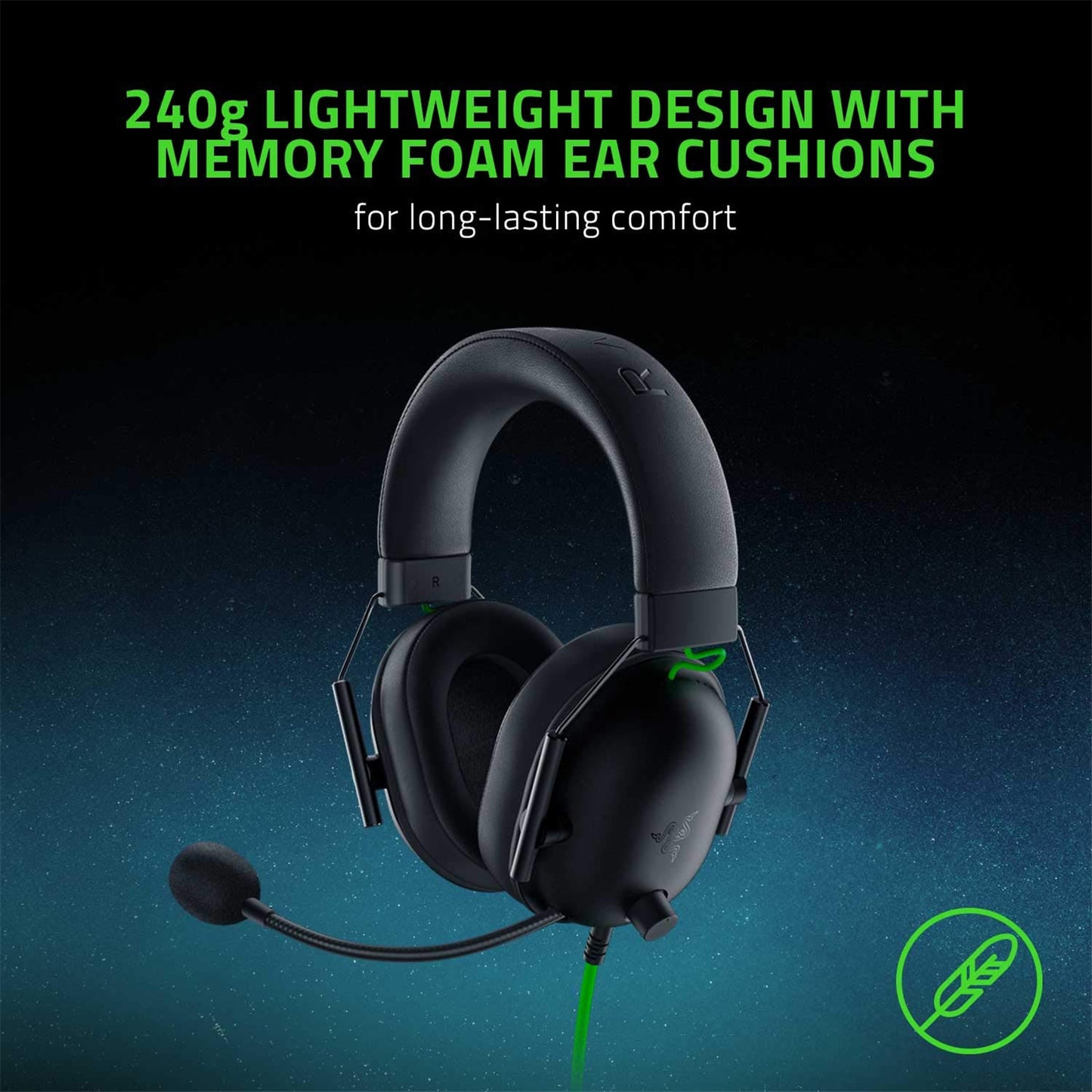 Razer Blackshark V2 X USB - Wired Gaming Headset