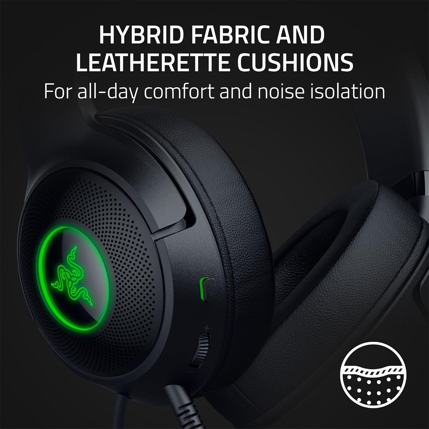 Razer Kraken Kitty V2 - USB Headset With RGB Kitty Ears (Black)
