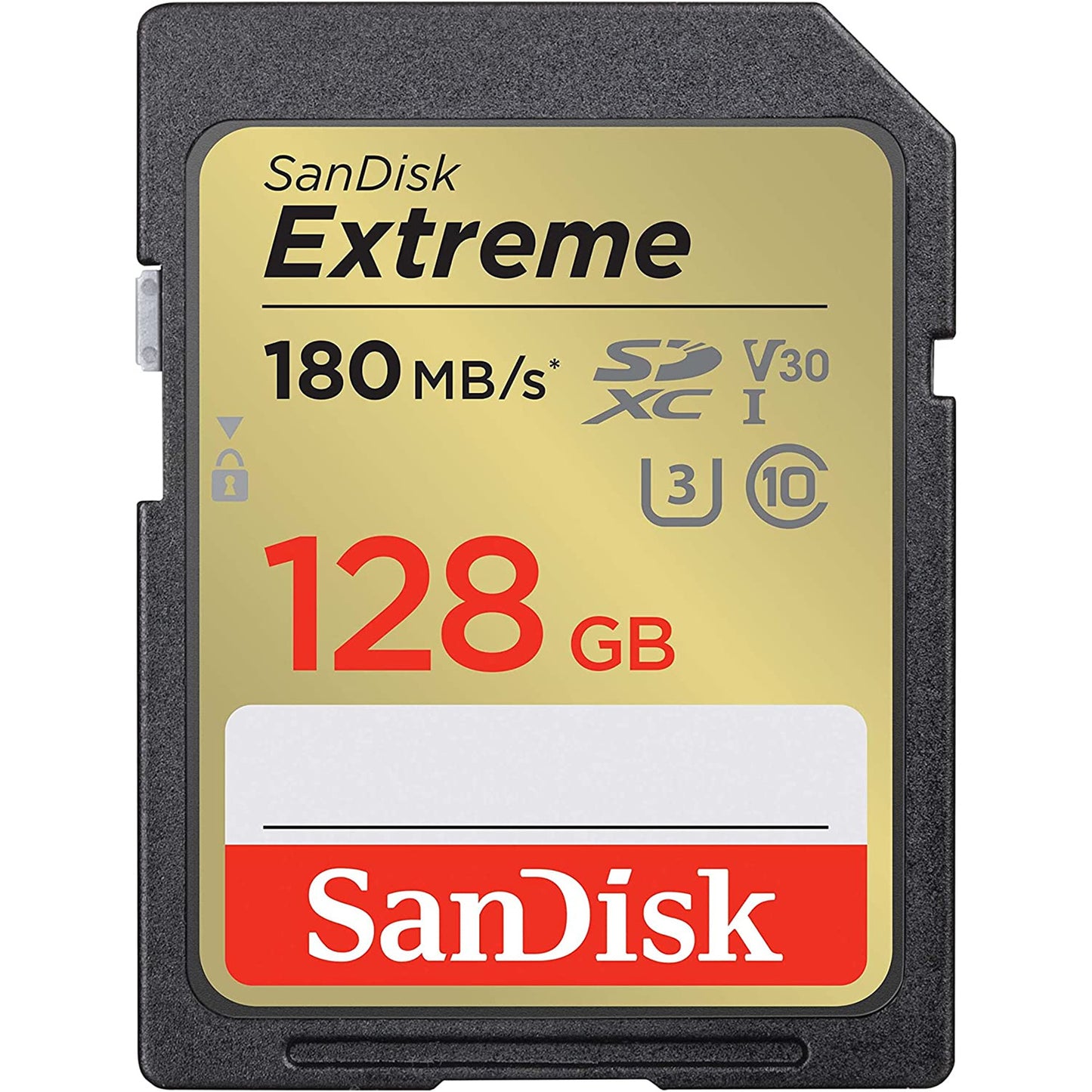 SanDisk Extreme 128GB SDXC Memory Card | C10 V30 U3 UHS-I