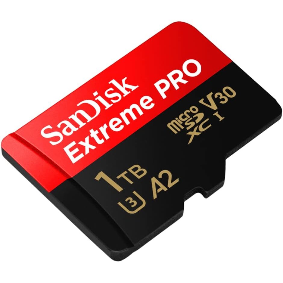 SanDisk Extreme Pro 1TB Micro SDXC SQXCD V30 U3 C10 A2 UHS-I Memory Card