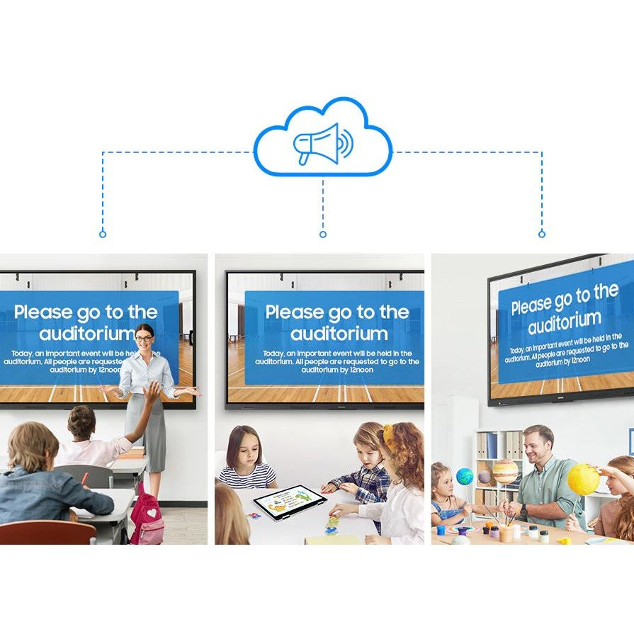 Samsung 65" WAF Series 4K Interactive eBoard Smart Touch Display Touchscreen Panel with Android 14 and EDLA Certification