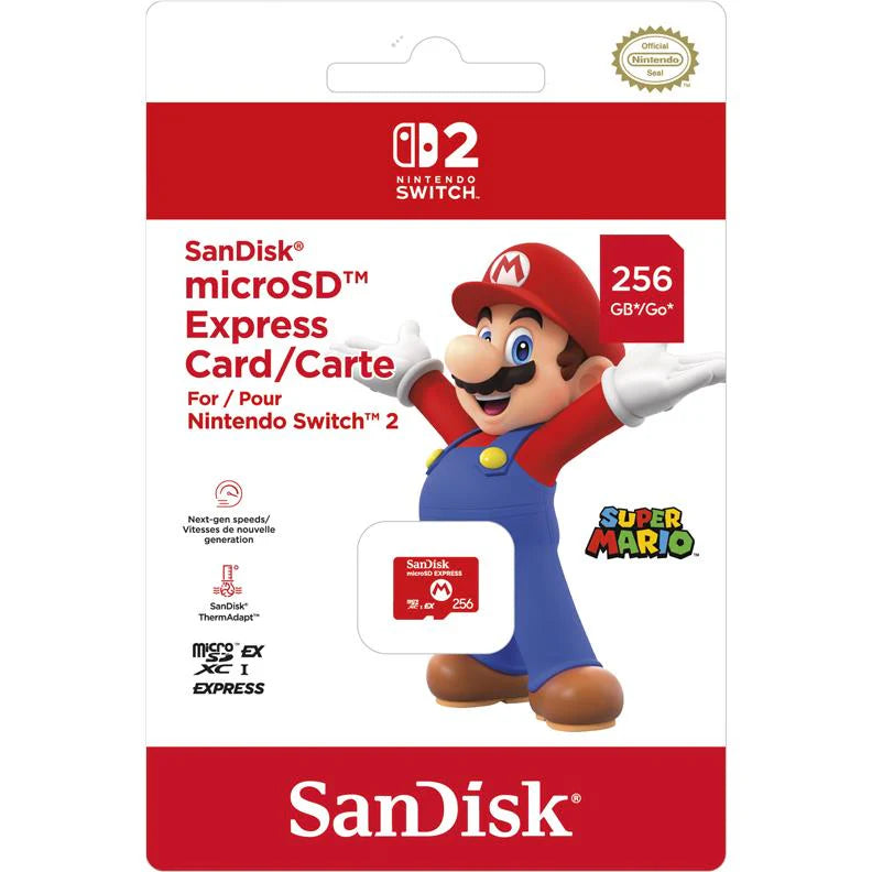 SanDisk microSD Express Card 256GB for Nintendo Switch 2