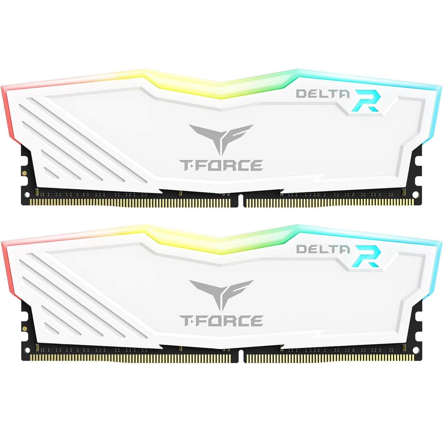 TeamGroup T-Force Delta RGB 16GB DDR4 Memory Module Desktop RAM Kit (White)