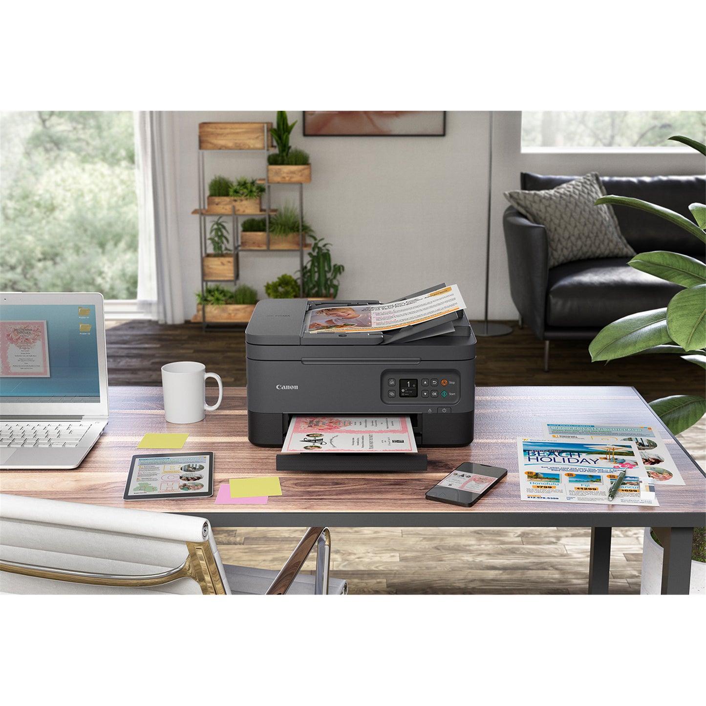 Canon PIXMA TR7060 TR7060A Inkjet MFC Multifunction Printer with ADF (Black)