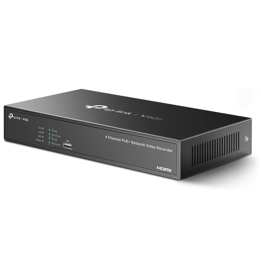 TP-Link VIGI NVR1004-4P 4 Channel Network Video Recorder 4K with 4x PoE+ Port