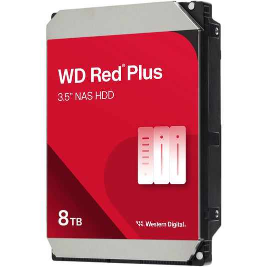WD Red Plus 8TB SATA 3.5" 256MB Cache 5640rpm NAS Internal HDD WD80EFPX