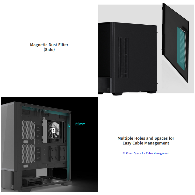 Zalman Z10 DS Black ATX Mid Tower Case 1x120mm ARGB with LCD Screen