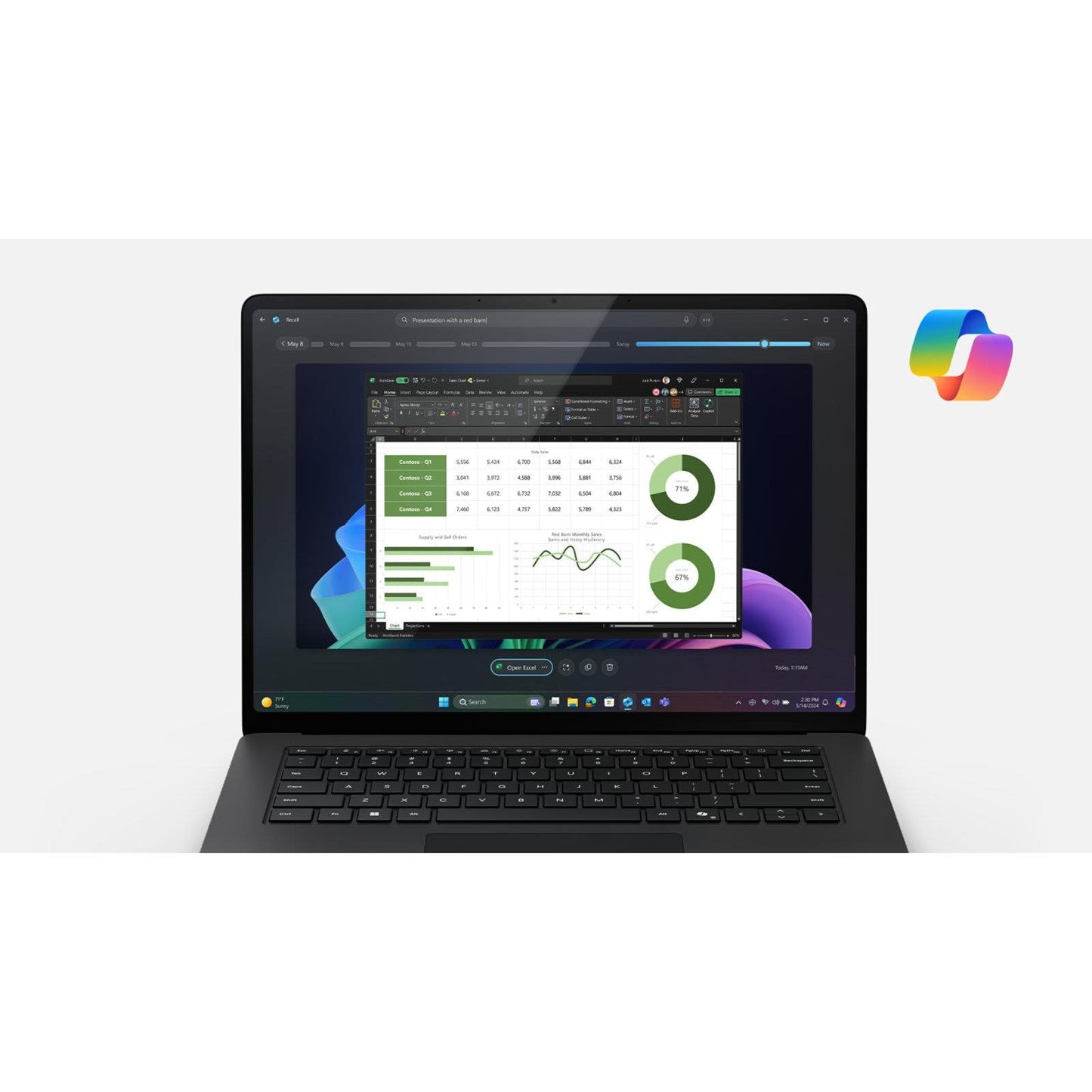Microsoft Surface 13.8" Touch (7th Edition) for Business | Qualcomm Adreno GPU | Copilot+ PC | Laptop (Platinum)