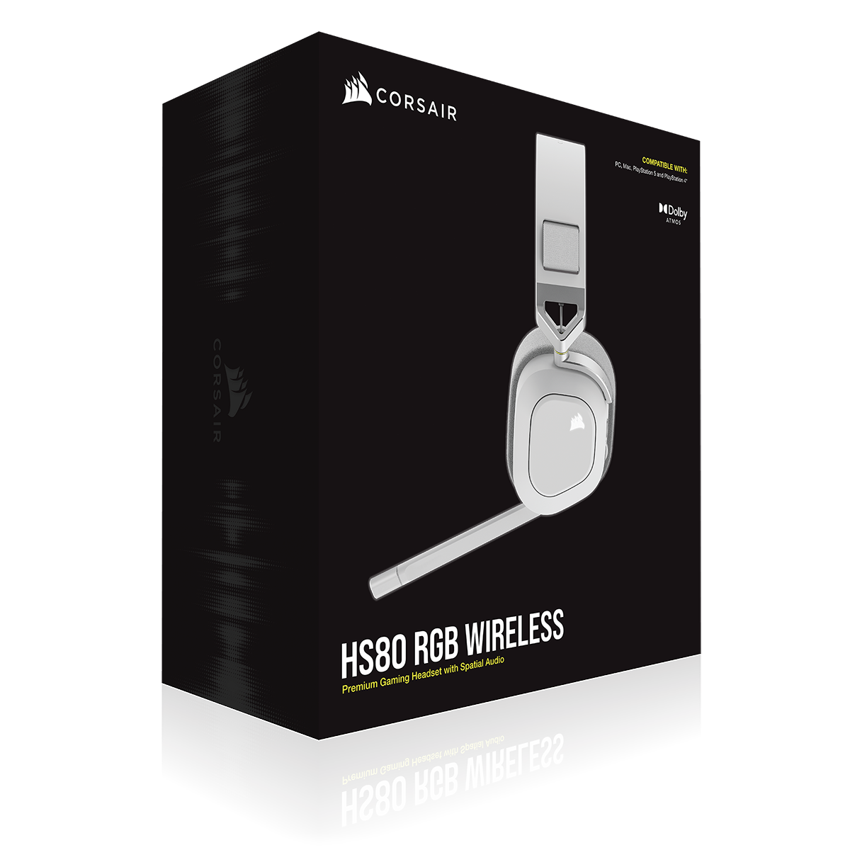 Corsair HS80 RGB Wireless Headset (White)