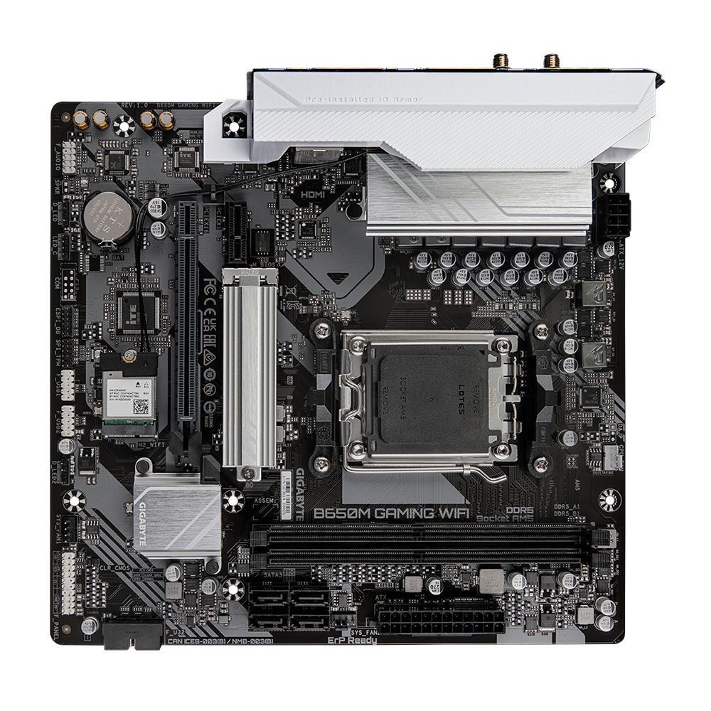 Gigabyte B650M Gaming WIFI mATX Motherboard (AMD AM5 Socket)
