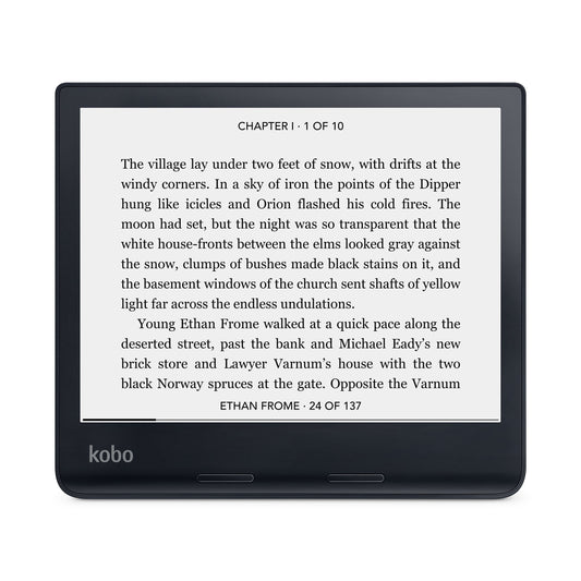 Kobo Sage 8" eReader | HD 32GB Carta Display Touchscreen & Comfort Light Black