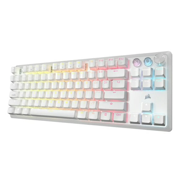 Corsair K70 Pro TKL High Performance Hall Effect Rapid Trigger Gaming Keyboard (White)