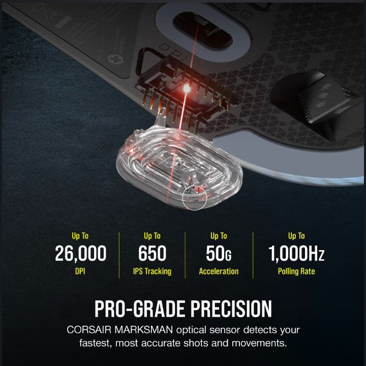 Corsair M75 Wireless Lightweight RGB Gaming Mouse Black