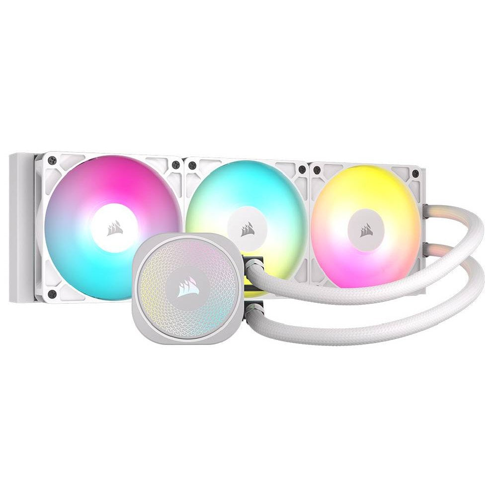 Corsair Nautilus 360 ARGB Radiator Liquid CPU Cooler - 360mm (White)