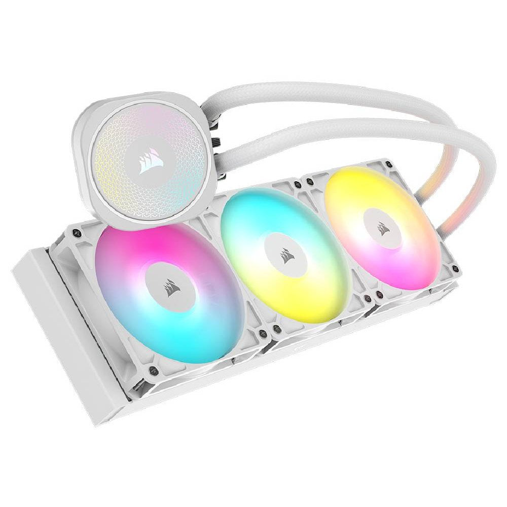Corsair Nautilus 360 ARGB Radiator Liquid CPU Cooler - 360mm (White)
