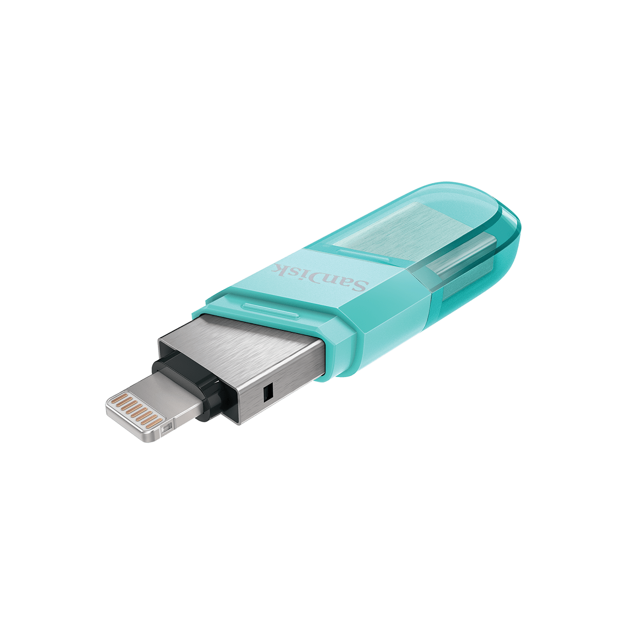 SanDisk iXpand Flash Drive Flip SDIX90N 64GB (Mint Green) iOS USB 3.0 (2 Years Warranty)