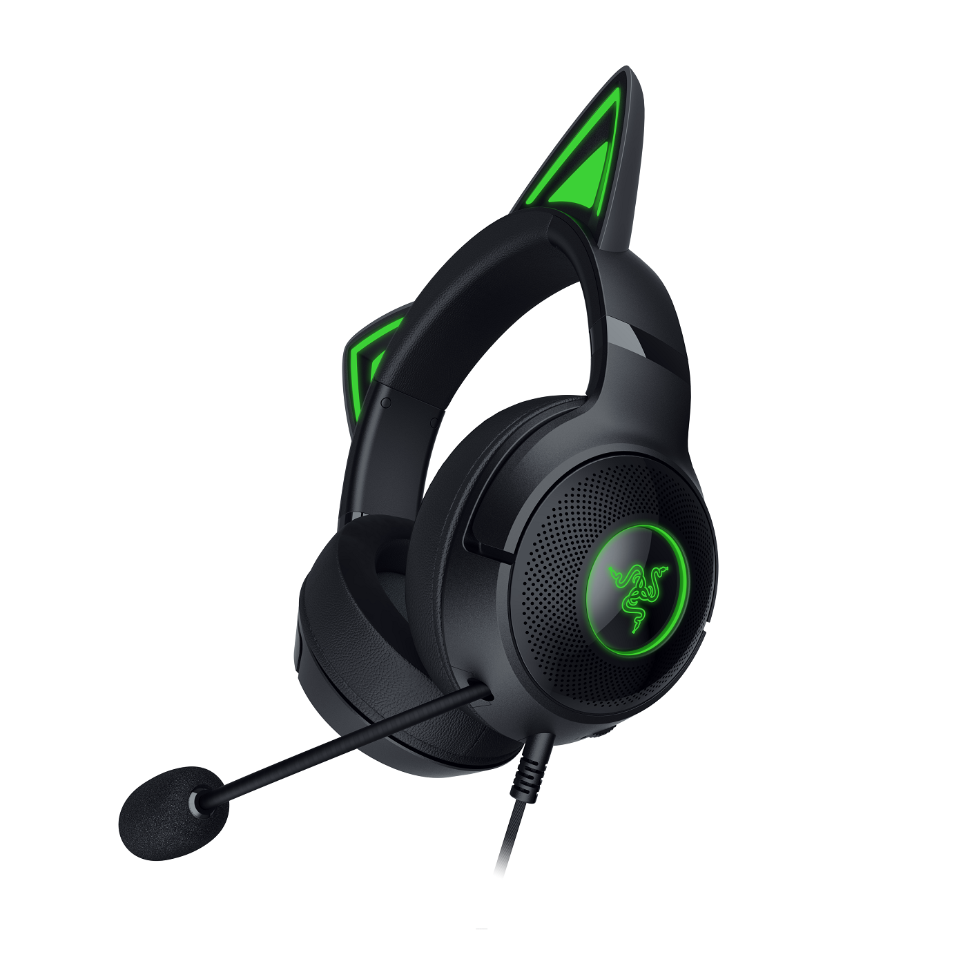 Razer Kraken Kitty V2 - USB Headset With RGB Kitty Ears (Black)