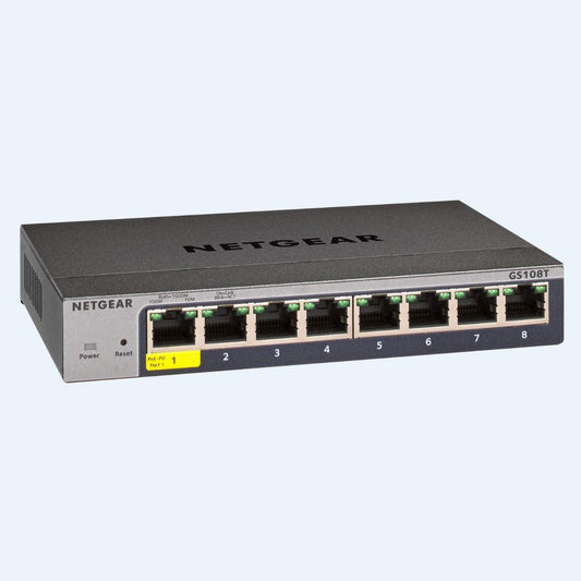Netgear 8-Port Gigabit Smart Managed Pro Switch with Cloud Management Prosafe Lifetime Warranty