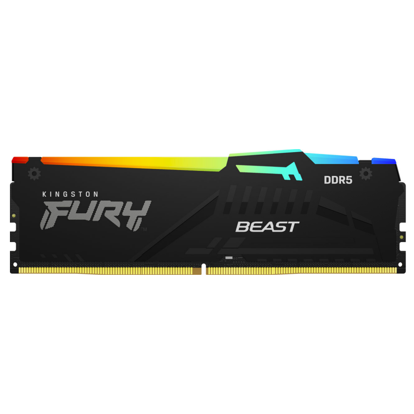 Kingston 64GB 5600MT/s DDR5 CL40 DIMM (2x32GB) Fury Beast RGB XMP
