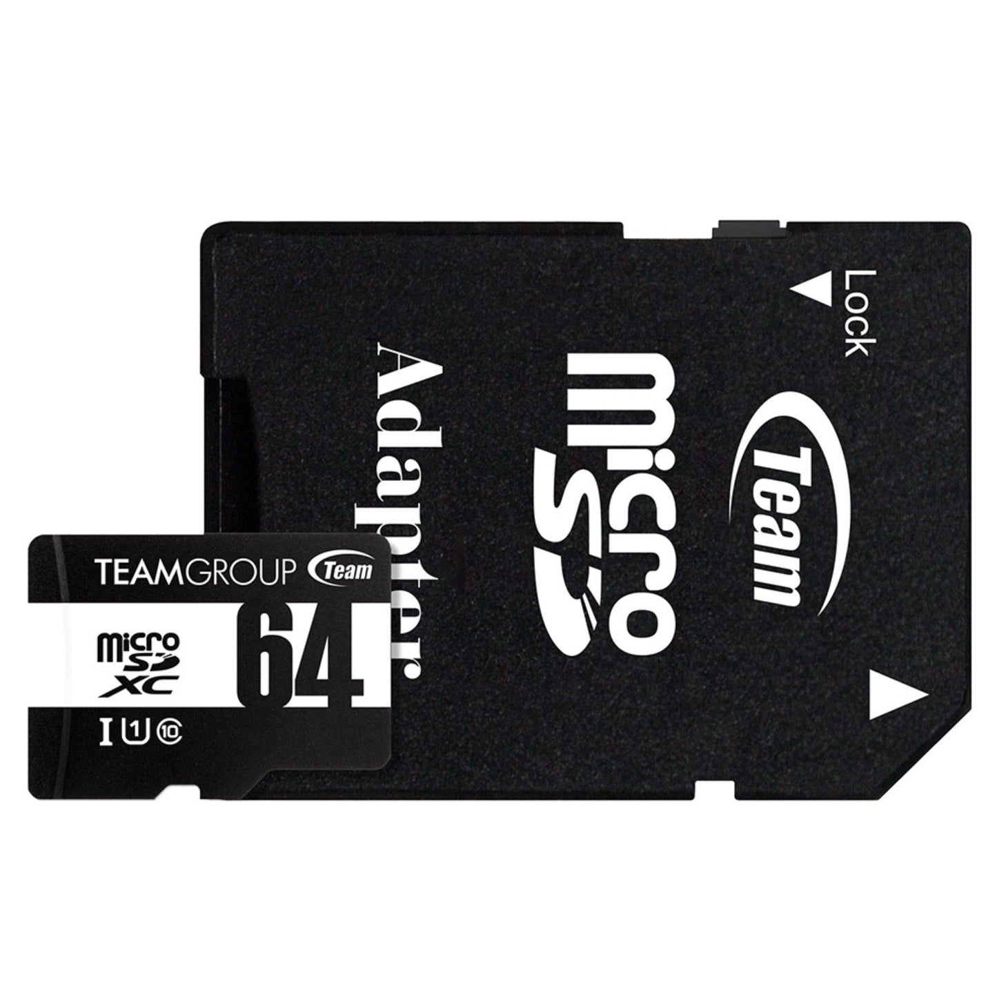 Team 64GB MicroSDHC UHS-I U1 Class 10 Memory Card with Adapter