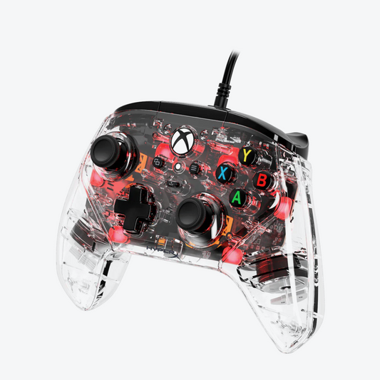 HyperX Clutch Gladiate RGB Wired Gaming Controller for Xbox (Clear)