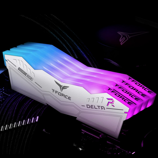 Teamgroup T-Force Delta RGB 32GB 2x16GB 6000 DDR5 CL30 Desktop Memory White