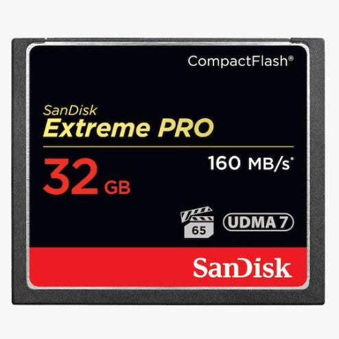 SanDisk Extreme Pro CF CFXPS 32GB VPG65 UDMA 7 160MB/s R 150MB/s W 4x6 (Lifetime Limited)