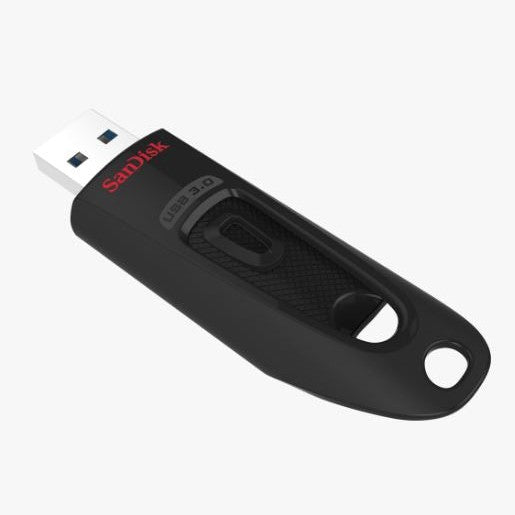 SanDisk Ultra USB 3.0 Flash Drive CZ48 128GB USB3.0 (Black) Stylish Sleek Design (5 Years Warranty)