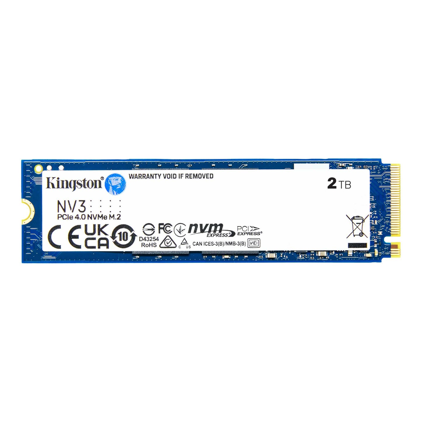 Kingston 2TB NV3 M.2 PCIE 4.0 NVME SSD R/W 6000/5000 MB/s