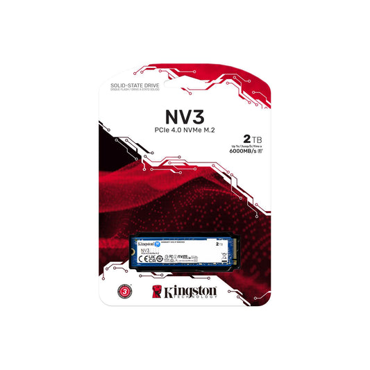 Kingston 2TB NV3 M.2 PCIE 4.0 NVME SSD R/W 6000/5000 MB/s